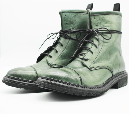 TR1005 Low Boot in washed green.